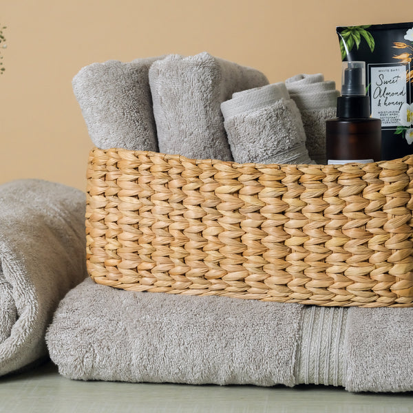 Aura Silver Hand and Wash Towels